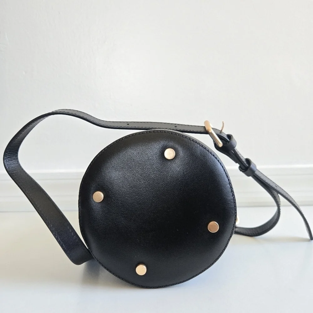 New Vanessa Bruno Holly Leather Mini Seau Limited Edition Black Bucket Handbag